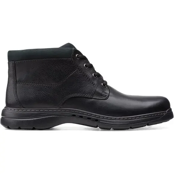 NWT Clarks Men’s Un Brawley Pace Oxford Black Leather Size 11 Wide